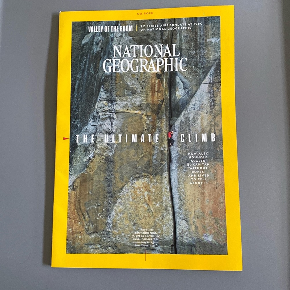 National Geographic the ultimate climb February 2019
